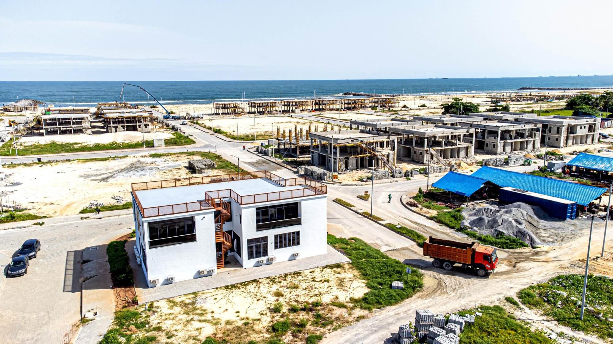 Aerial-View-1-Rafters-Properties-Maiyegun Beach Estate Duplex - Jakande Lagos