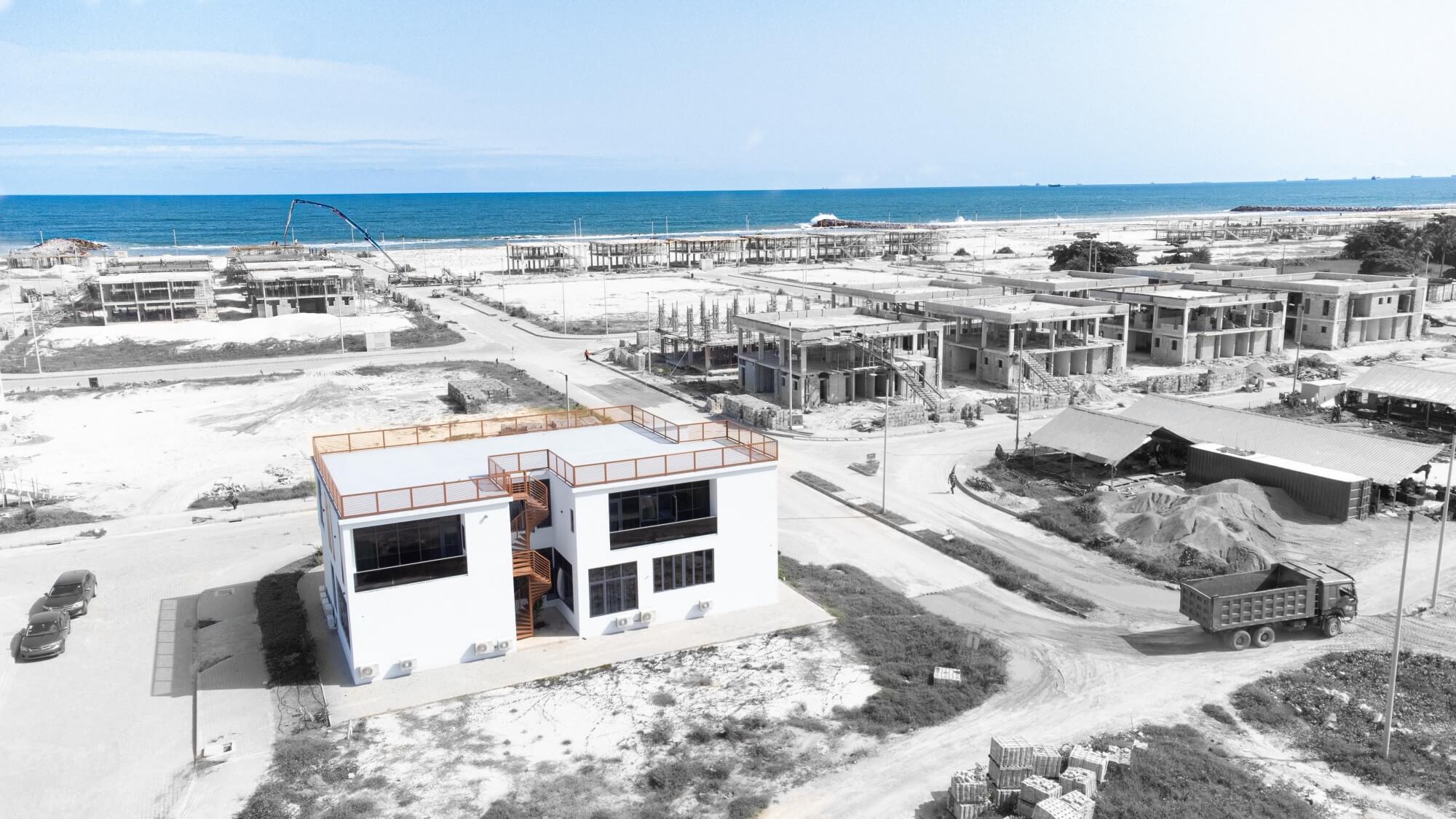 Aerial-View-2-Rafters-Properties-Maiyegun Beach Estate Duplex - Jakande Lagos